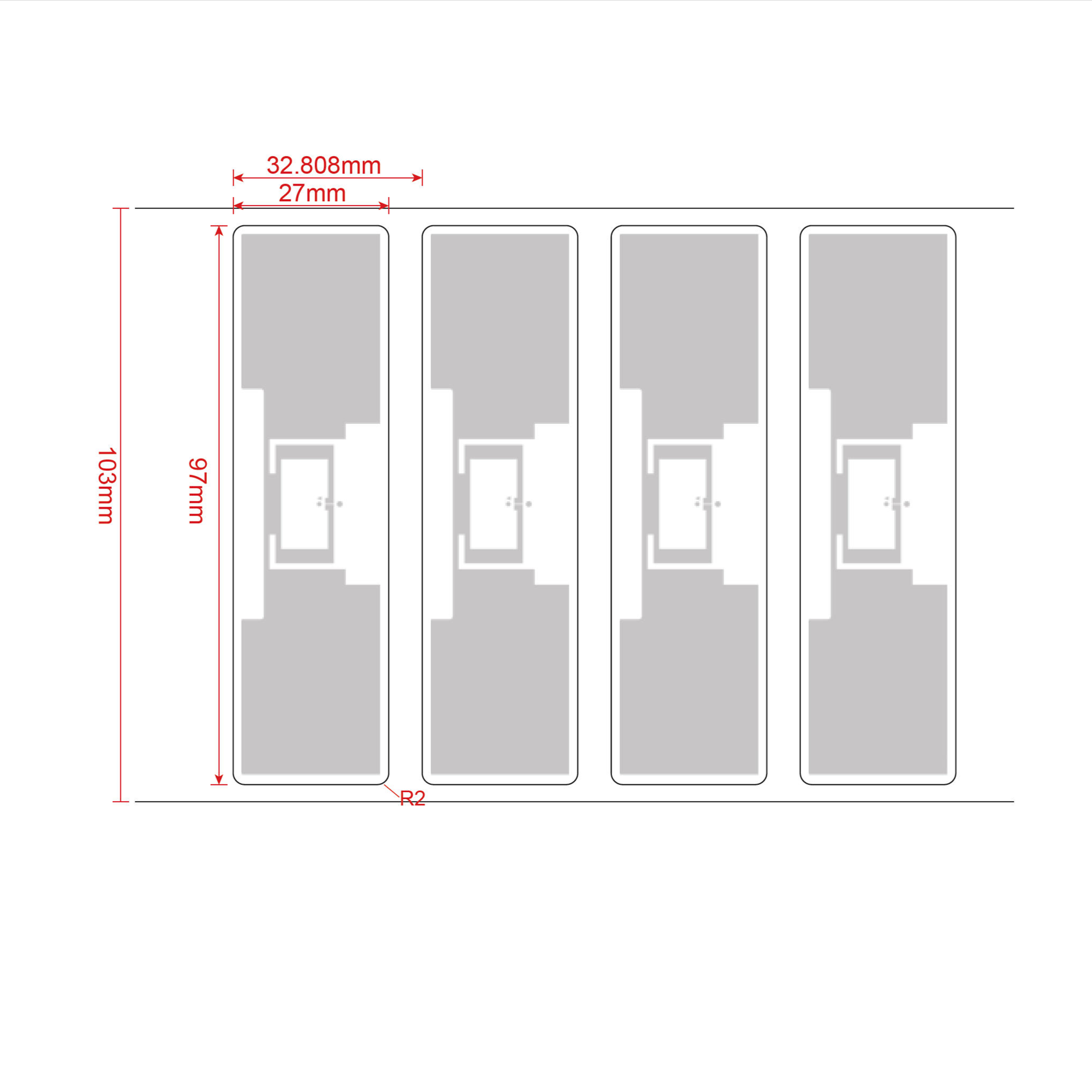 Walmart ARC RFID label